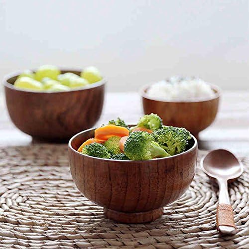 Handmade Wood Bowl, for Rice, Decoration