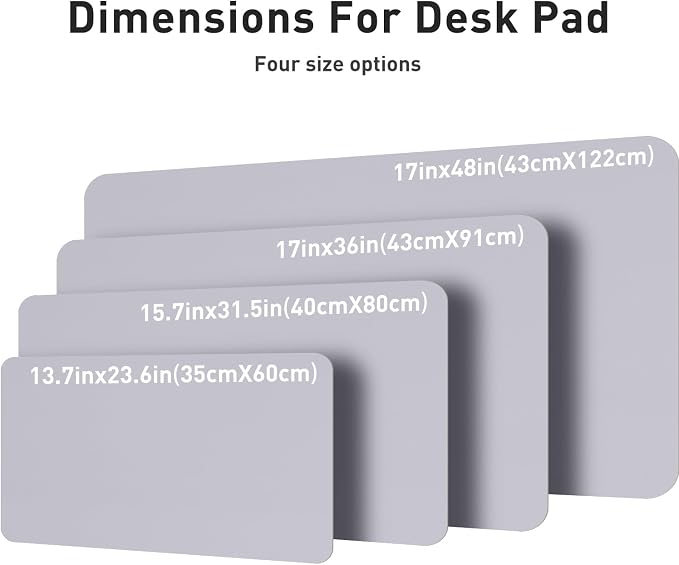 Aothia Large PU Leather Desk Pad Protector