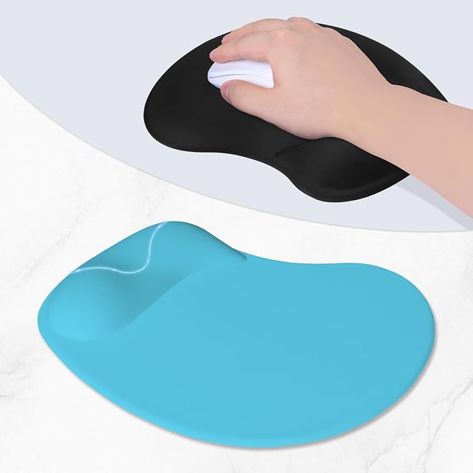 ITNRSIIET Ergonomic Mouse Pad, Cushioned Gel Wrist Rest, Non-Slip Base