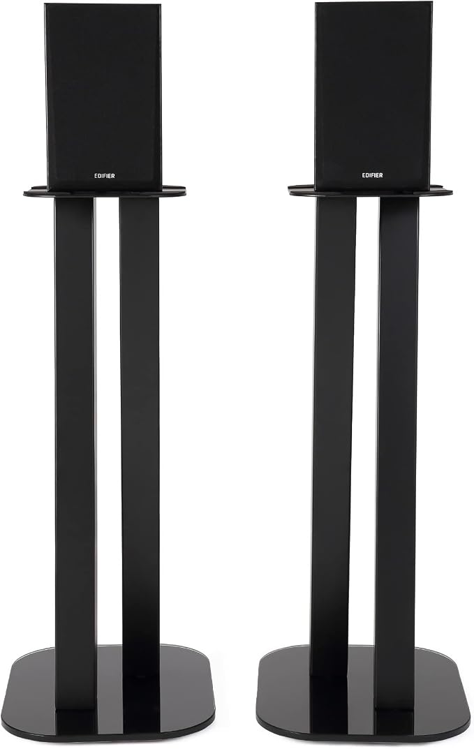 EXIMUS One Pair Fixed Height Universal Speaker Floor Stands