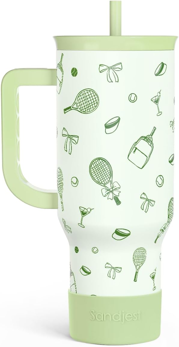 SANDJEST Tennis 40oz Tumbler