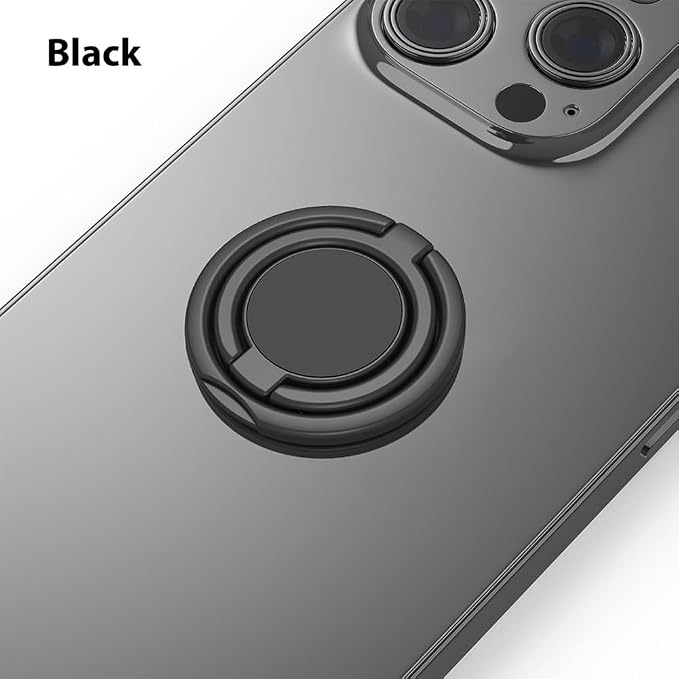 Phone Grip, Phone Ring Holder Finger Kickstand, Foldable & Adjustable Metal