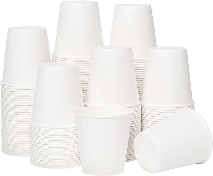 RACETOP 3 oz Bathroom Paper Cups, Disposable Paper Cups, Small Mouthwash Cups