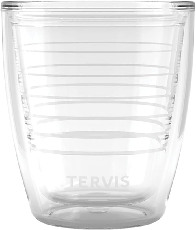 Tervis Clear & Colorful Tabletop 12oz Made in USA Double Walled Insulated