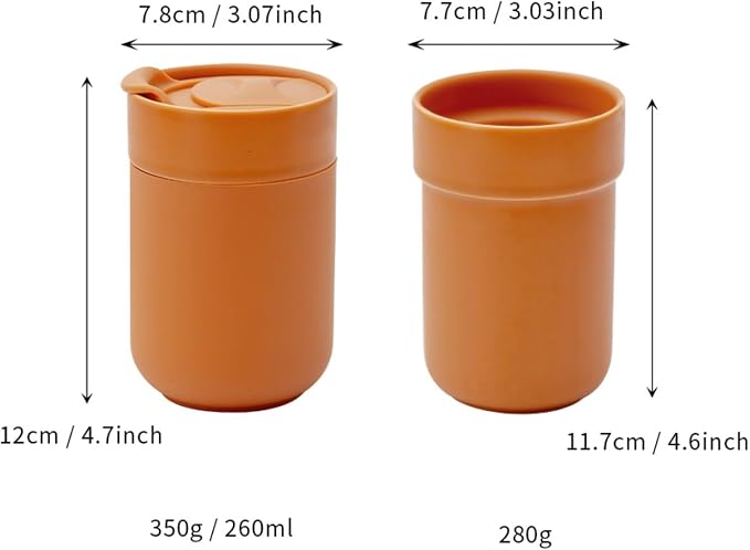 8.8oz Ceramic Travel Coffee Mug
