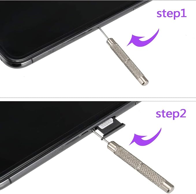 4 Pcs SIM Card Tray Eject Pin Tools Removal Tool Ejector Pin Needle