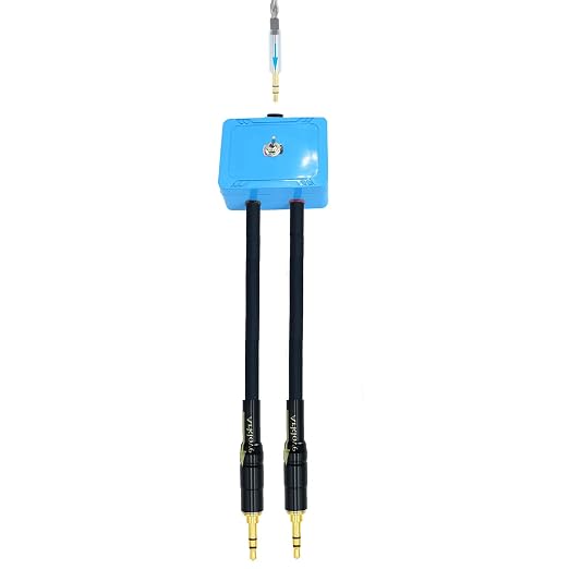 5ft Sound Channel swicher 1/8" aux Input 3.5mm Female to 2X 3.5 Output Switch