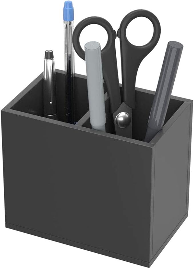 NIUBEE Acrylic Pen Holder 2 Compartments