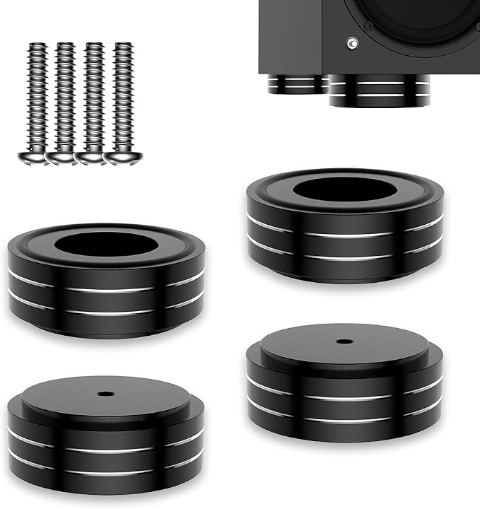 Viborg HiFi Speaker Spikes Isolation Feet Pads 58x22MM, 4X Audio Shock Absorber