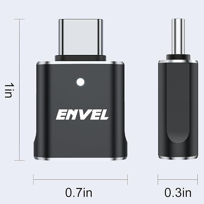 ENVEL USB to USB C Adapter, USB3 5Gbps High Speed Data Transfer, OTG Converter