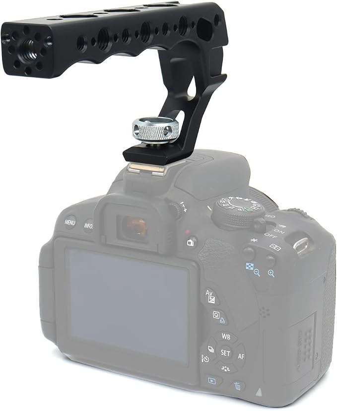 Top Handle Camera Grip with Cold Shoe Base