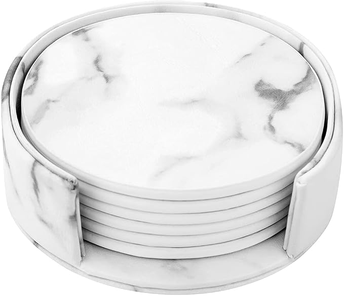 Coaster Round, Coffee Shop, Hotel Non-Slip Drink Pad and Storage Box