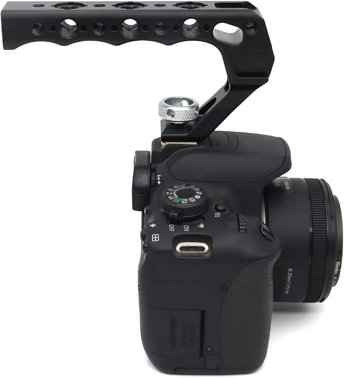 Top Handle Camera Grip with Cold Shoe Base