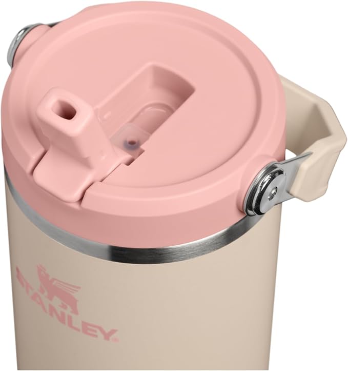STANLEY IceFlow 2.0 Flip Straw Tumbler, 30 oz, Champagne | Easy Carry Handle |