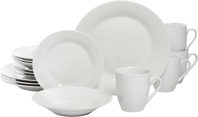 10 Strawberry Street Simply Round 16 Piece Dinnerware Set