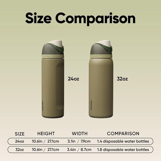 Owala FreeSip Stainless Steel Water Bottle 24 oz Off Road