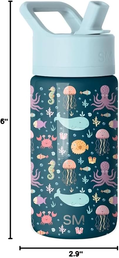 Simple Modern Kids Water Bottle & Toddler Cup | 14oz | Under the Sea