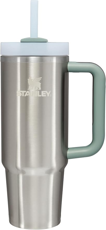 STANLEY Quencher H2.0 Flow State Tumbler, 30 oz, Stainless Steel Shale | Handle
