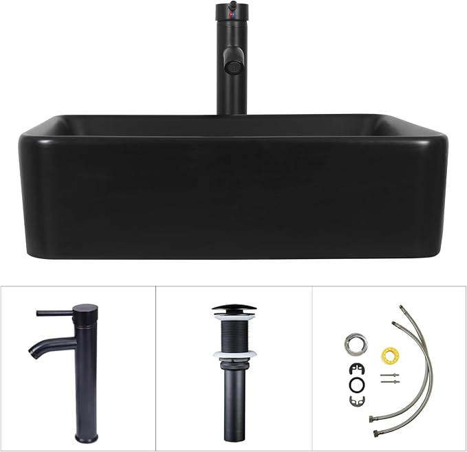 30-Inch Black Bathroom Vanity