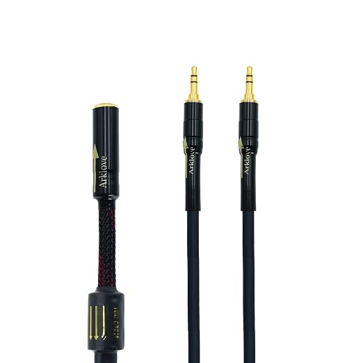 Arklove 10ft Shielded 1/8" aux Input 3.5mm Female to 2X 3.5 Output Splitter