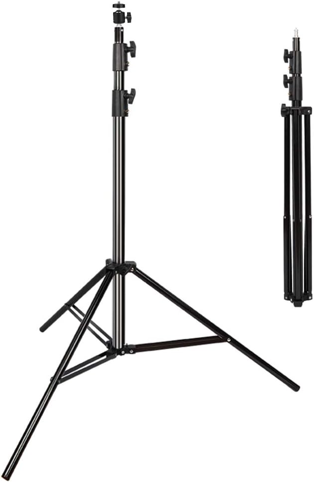 Aluminum Alloy Light Stand 9.5 Feet/2.8m Adjustable Spring Cushioned
