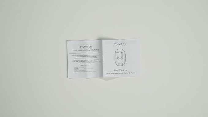 ATUMTEK Camera Remote Shutter for iPhone and Android Smartphones, Wireless