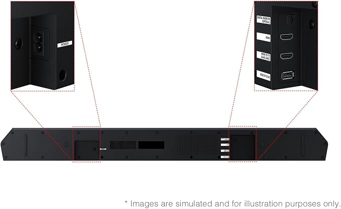 Samsung Q-Series Soundbar HW Q600F 3.1.2 ch Subwoofer SpaceFit Sound Pro