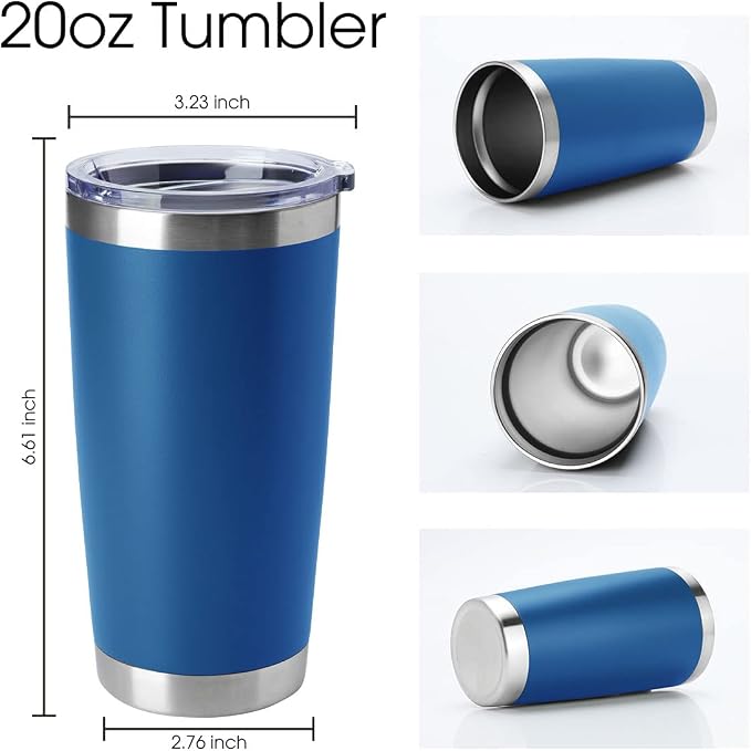 HASLE OUTFITTERS 20oz Tumblers Stainless Steel Mugs