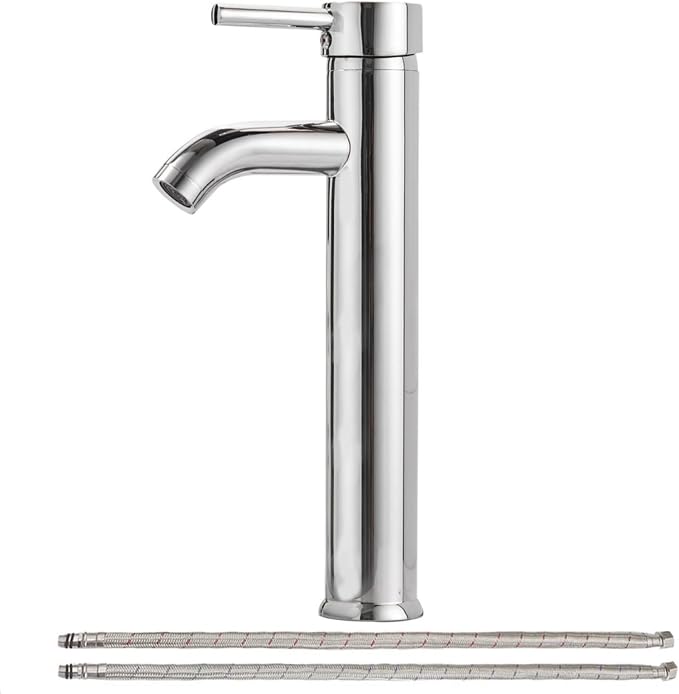 Chrome Bathroom Faucets, Vessel Sink Faucet Single Hole Single Handle