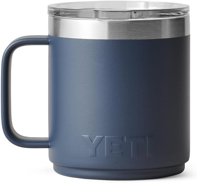 YETI Rambler 10 oz Ceramic Lined Stackable Mug, Vacuum Insulated, Stainless