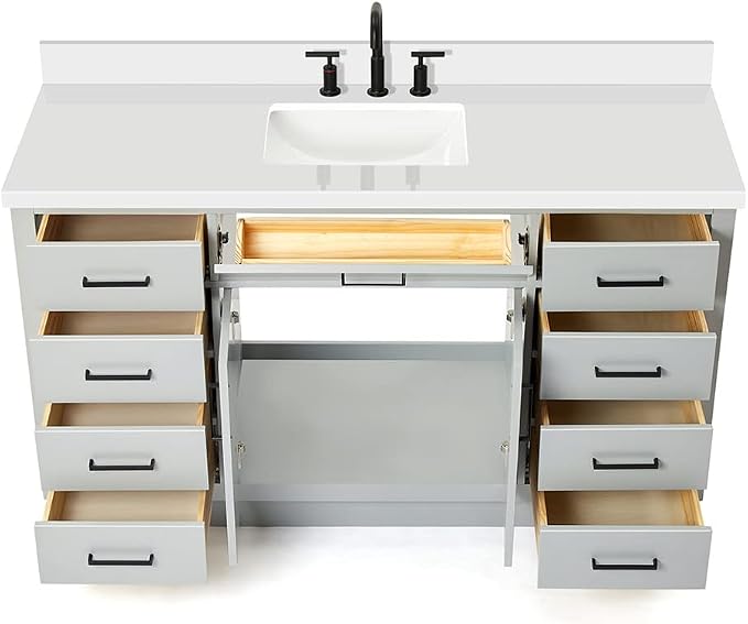 Bathroom Vanity 61" Grey
