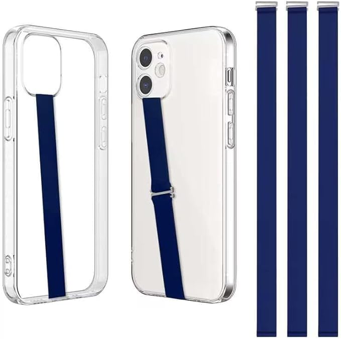 TEAMOLA 3pcs Silicone Phone Grip Holder Strap