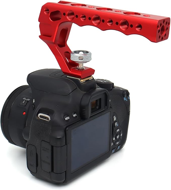 Top Handle Camera Grip with Cold Shoe Base