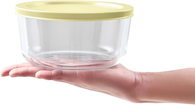 12-Piece Glass Food Storage Containers Set | 4-Cup, Leakproof | Microwave