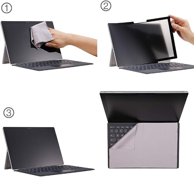 for Microsoft Surface Laptop 1/2/3/4/5 th Gen 13.5 inch Fully Removable Privacy