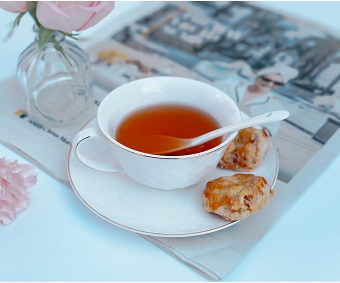 Bone China Tea Cup and Saucer Set