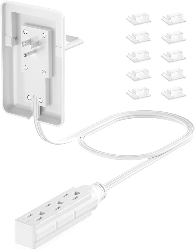 6FT Ultra Flat Plug Extension Cord