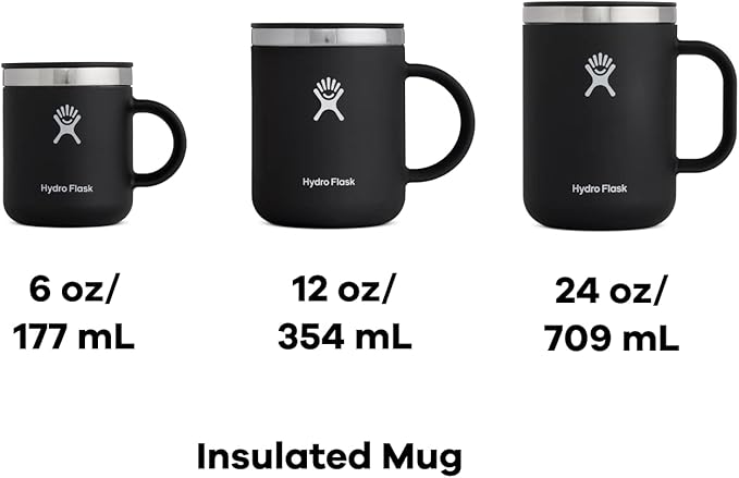 Hydro Flask Coffee Mug – Insulated Stainless Steel, Non Spill, Leak Resistant