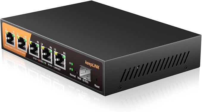 6 Port 2.5G Web Smart Managed Ethernet Switch