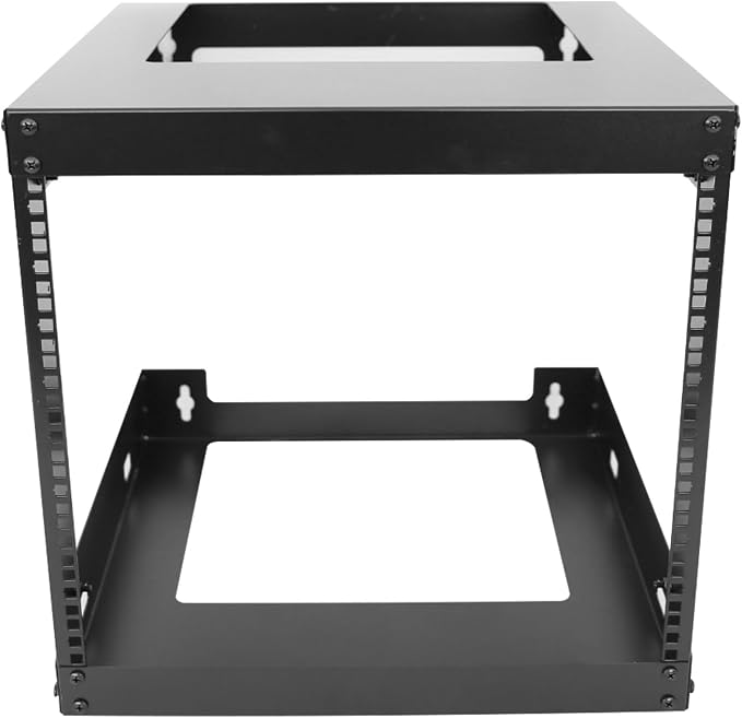 9U Wall Mount Open Frame 19 Inch Server Equipment Rack Wall Mountable Heavy