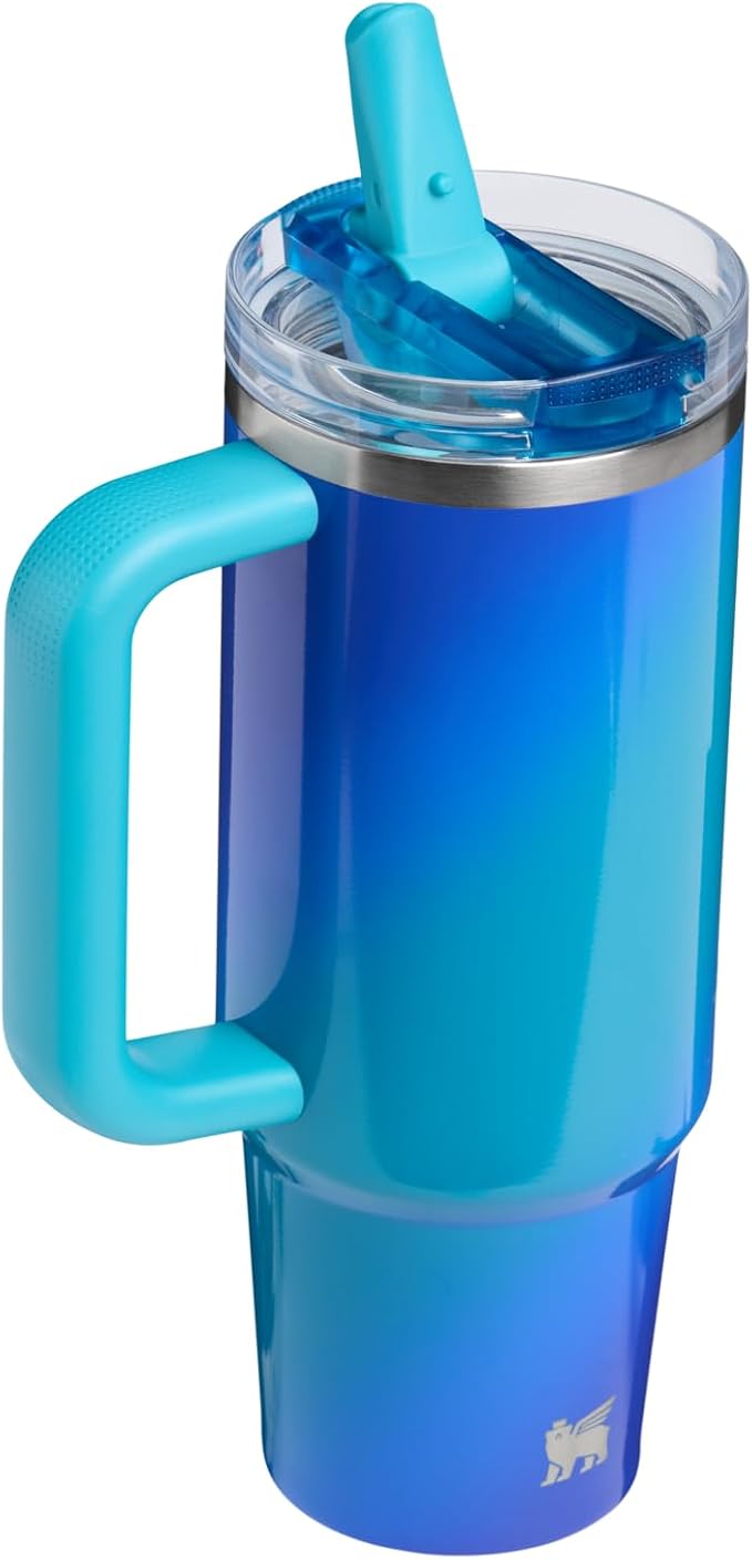 STANLEY Quencher ProTour Flipstraw Tumbler, 30 oz, Sea Glass Aura | Built-In