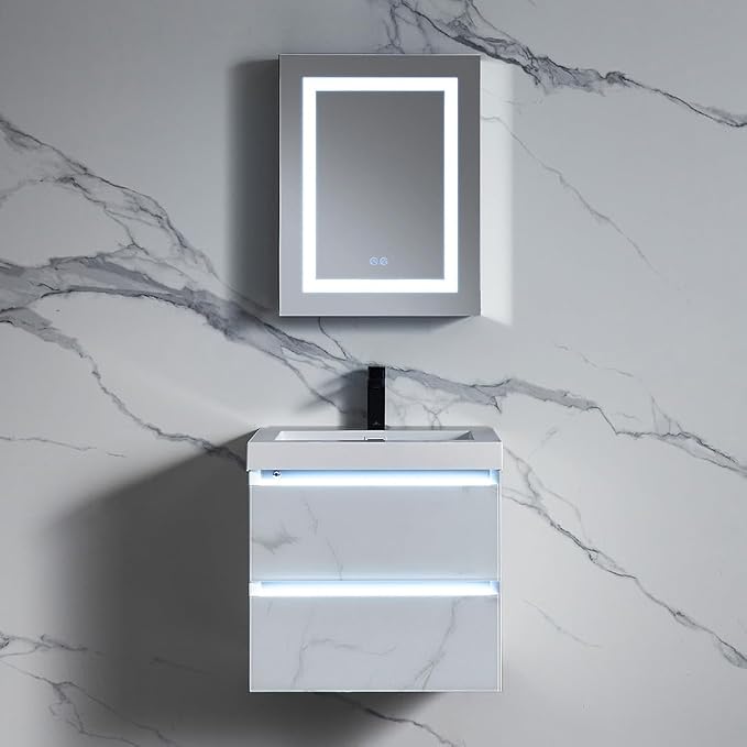 LED Lighted Medicine Cabinet Mirror