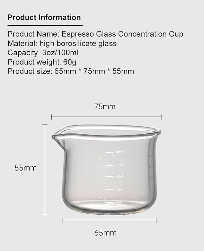 Espresso Cups, 100ML/3OZ Espresso Cups, Espresso Shot Glasses
