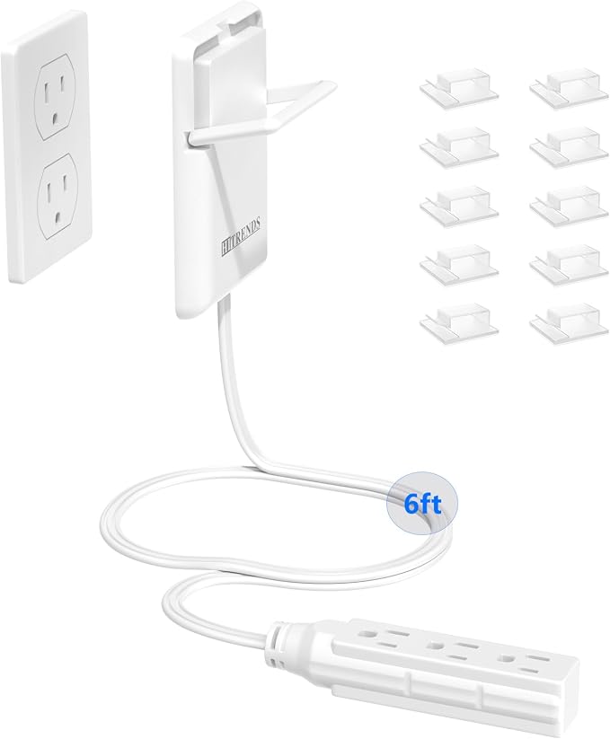 6FT Ultra Flat Plug Extension Cord
