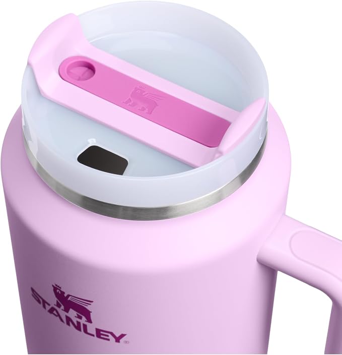 STANLEY Quencher H2.0 Flow State Tumbler, 64 oz, Soft Orchid | Handle and Straw