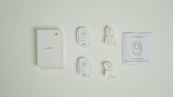 ATUMTEK Camera Remote Shutter for iPhone and Android Smartphones, Wireless