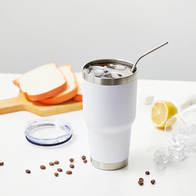 MEWAY 30oz Tumbler Double Wall Vacuum Insulated Travel Mug, Stainless Steel