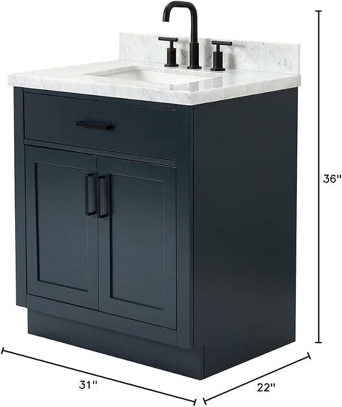 Bathroom Vanity, Midnight Blue