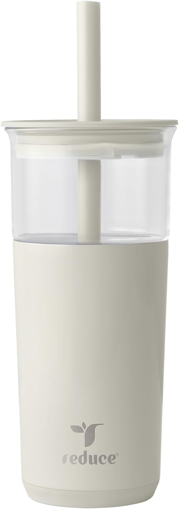 REDUCE Aspen - 20oz Vacuum Insulated Glass Tumbler - Extra Wide Straw & Lid |