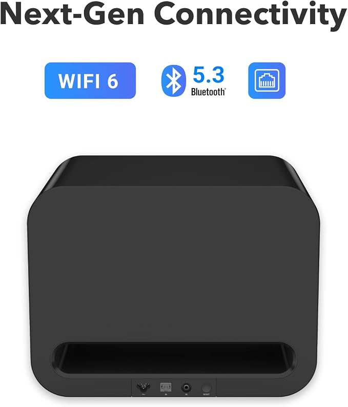 WiiM Sub Pro – 8" 250 W Wireless Smart Subwoofer | AI RoomFit™ Calibration |